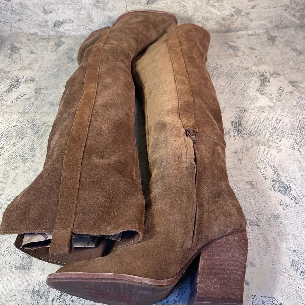 Gianni Bini Bhanks Suede Over the Knee Tall Boots Women’s Designer Boots